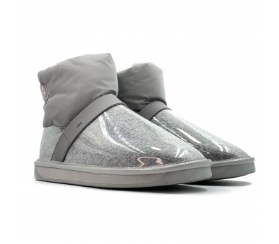 Clear Quilty Boot - Grey