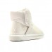Clear Quilty Boot - White