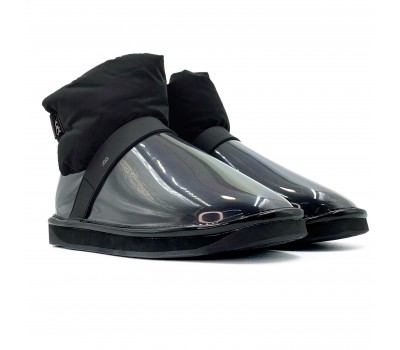 Clear Quilty Boot - Black