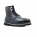 Мужские ботинки на шнуровке с мехом Hannen TL - Черные