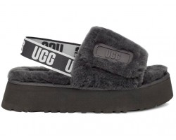 Disco Slide Sandal - Dark Grey
