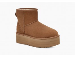 Mini Platform Boot - Chestnut