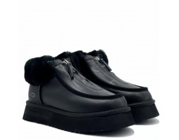 Funkette Platform Boots Leather - Black