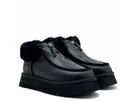 Funkette Platform Boots Leather - Black