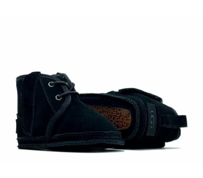 Угги для малышей до года на подошве Neumel - Black