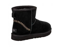 Classic Mini Deco Suede Boot - Black