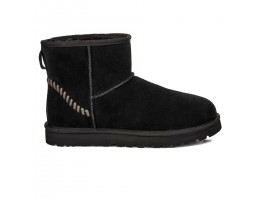 Classic Mini Deco Suede Boot - Black