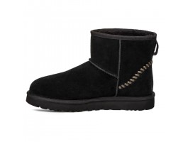 Classic Mini Deco Suede Boot - Black