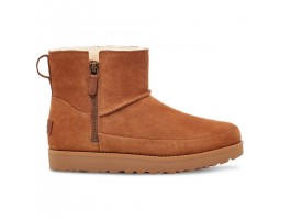 Zip Mini Boots - Chestnut