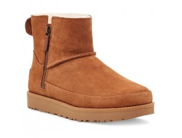 Zip Mini Boots - Chestnut