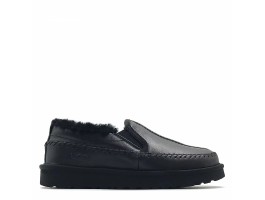 Низкие слиперы Stitch Slip Leather - Black