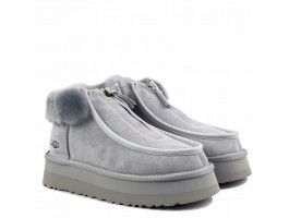 Funkette Platform Boots - Grey Violet