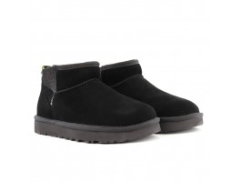 Ultra Mini Zip Boot - Black / Pearfect