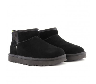 Ultra Mini Zip Boot - Black / Pearfect