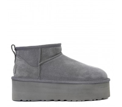 Ultra Mini Platform Boot - Grey