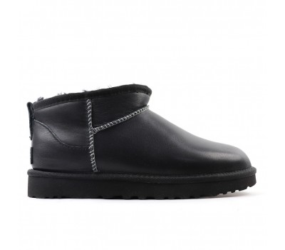 UGG Classic Ultra Mini LTHR Regen - Black