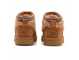 Ultra Mini Maxi Curly Boot - Chestnut
