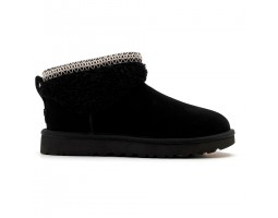 Ultra Mini Maxi Curly Boot - Black