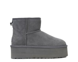 Mini Platform Boot - Grey