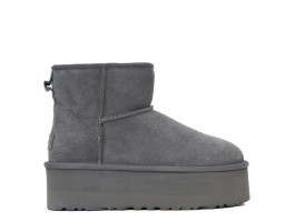 Mini Platform Boot - Grey