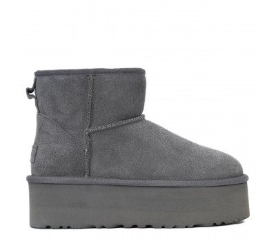 Mini Platform Boot - Grey