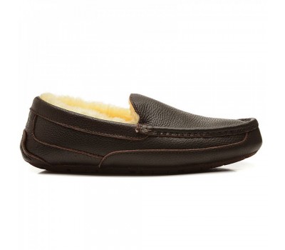 Мужские кожаные мокасины Ascot - Шоколадные Мужские кожаные мокасины Ascot - Шоколадные