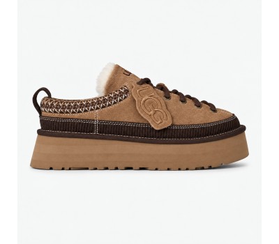 Heritage Lace-Up Slipper Chestnut