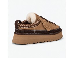 Heritage Lace-Up Slipper Chestnut
