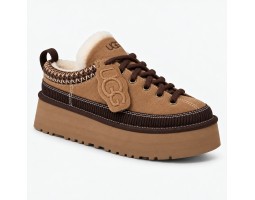 Heritage Lace-Up Slipper Chestnut