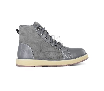 Женские ботинки на шнуровке с мехом Navajo - Grey