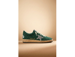 Ball Star Green Suede With Silver Glitter Star Ball Star Green Suede With Silver Glitter Star