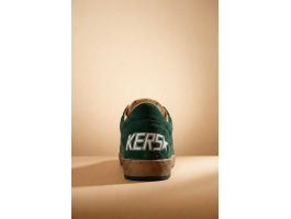 Ball Star Green Suede With Silver Glitter Star Ball Star Green Suede With Silver Glitter Star