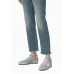 Golden Goose in Powder-Blue Suede with Cream-Colored Leather Star