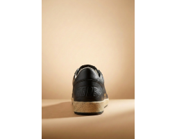 Ball Star in Black Nappa With Black Glitter Star and Suede Heel Tab