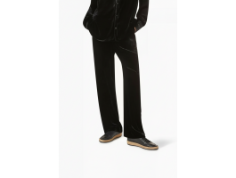 Ball Star in Black Nappa With Black Glitter Star and Suede Heel Tab