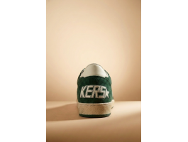Ball Star in Green Suede With White Leather Star and Heel Tab Ball Star in Green Suede With White Leather Star and Heel Tab