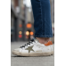 Golden Goose Super-Star With Olive Green Canvas Star