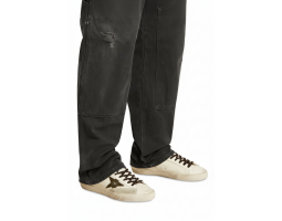 Super-Star With Green Leather Star and Gray Leather Heel Tab Super-Star With Green Leather Star and Gray Leather Heel Tab