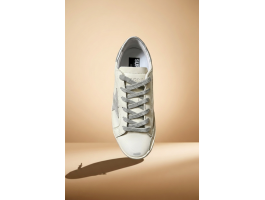 Super-Star With Silver Heel Tab and Metal Stud Lettering