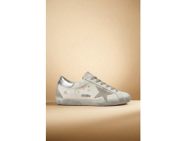 Super-Star With Silver Heel Tab and Metal Stud Lettering