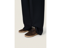 Ball Star in Brown Suede With Brown Leather Star and Heel Tab