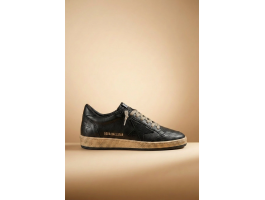 Ball Star in Black Nappa With Suede Star and Nappa Heel Tab