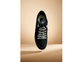 Ball Star in Black Nappa With Suede Star and Nappa Heel Tab
