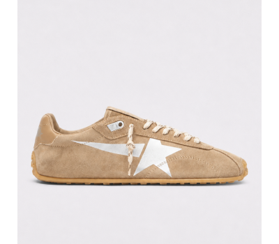 Golden Goose Marathon Speed Tobacco Suede Silver Star