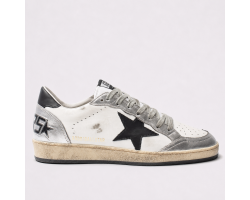 Ball Star Trainers in Nappa with Black Star and Black Heels Tab Ball Star Trainers in Nappa with Black Star and Black Heels Tab