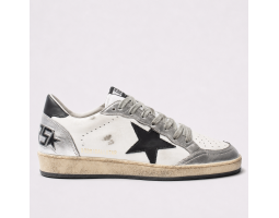 Ball Star Trainers in Nappa with Black Star and Black Heels Tab