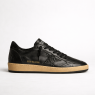 Ball Star in Black Nappa With Black Glitter Star and Suede Heel Tab
