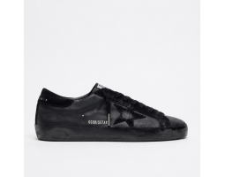 Super-Star in Black Nappa With Suede Details and Black Foxing Super-Star in Black Nappa With Suede Details and Black Foxing