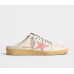 Golden Goose Ball Star Sabots in White Nappa with Old-rose Leather Star Golden Goose Ball Star Sabots in White Nappa with Old-rose Leather Star