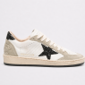 Ball Star in Nappa and Suede with Black Glitter Star and Heel Tab